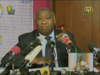 CONFERENCE DE PRESSE LAURENT GBAGBO