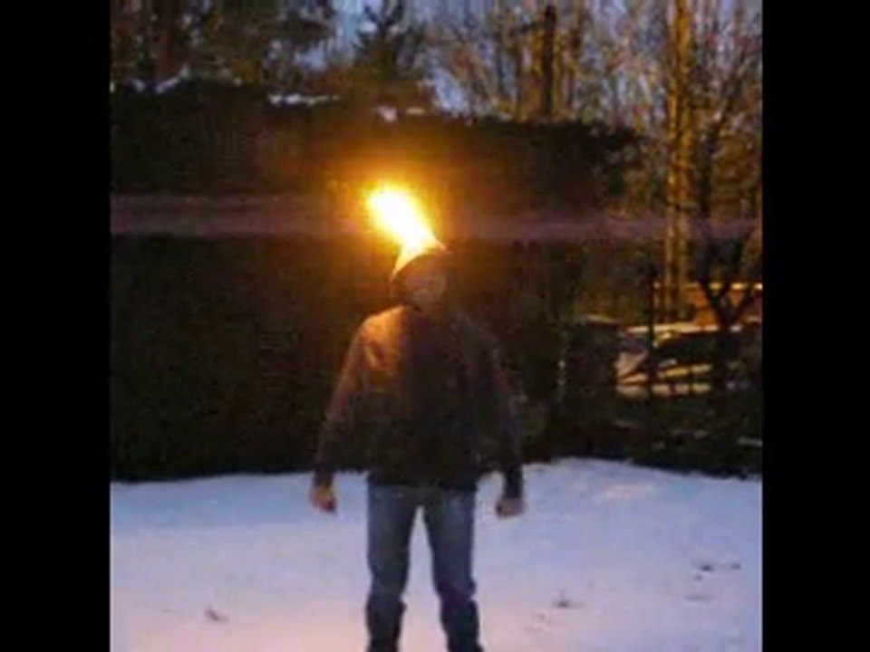 Nunchaku dans la neige!