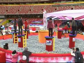 Birdâs Nest turned into a winter wonderland