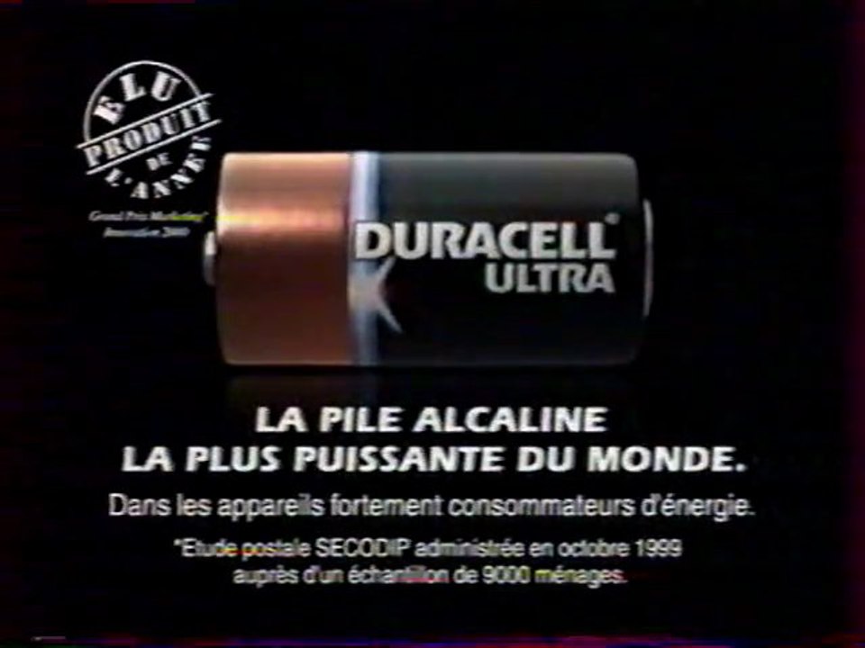 Publicité Pile Duracell Ultra 2001
