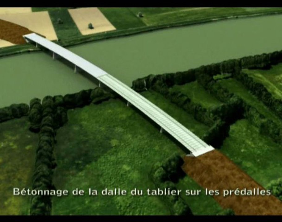 A406 - Contournement sud de Mâcon - Viaduc de la Saône - 3D