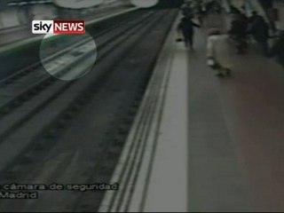 Man Rescues from Train Tracks
