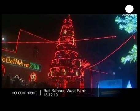 Sapin de Noël en Cisjordanie - no comment