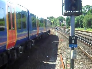 450 and Crosscountry train coming in to Brockenhurst