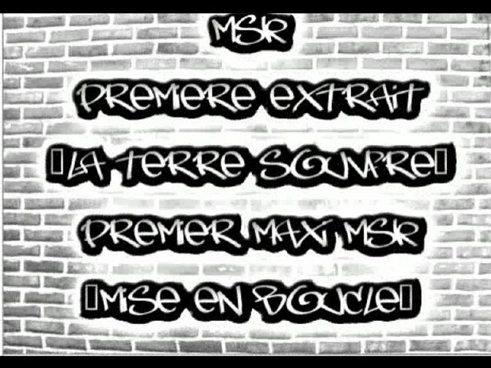 MsK-La TERRE S'ouvfre-1er extrait du Maxi"Mise en Boucle"