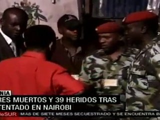 Atentado deja 3 muertos y 39 heridos en Kenia