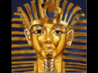Drawing King Tut in photoshop