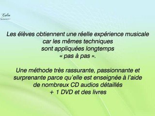 Présentation de la méthode de piano Colin