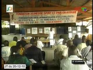 Le programme pilote jeunesse sport et citoyenneté à Betou