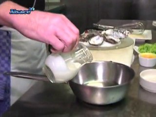 Recette : huitres chaudes au Crémant d'Alsace
