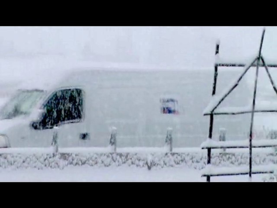 Neige et vent d'hiver dans le Beauvaisis