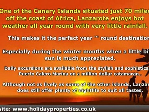 Rental Holiday Homes Lanzarote