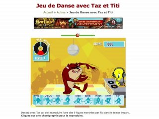 Une danse avec Taz et Titi