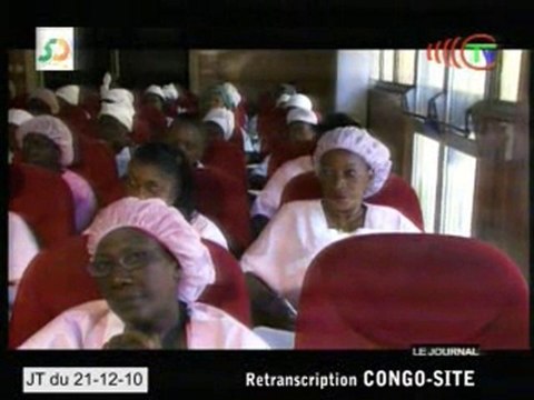 Les sages femmes du CHU de Brazzaville en formation