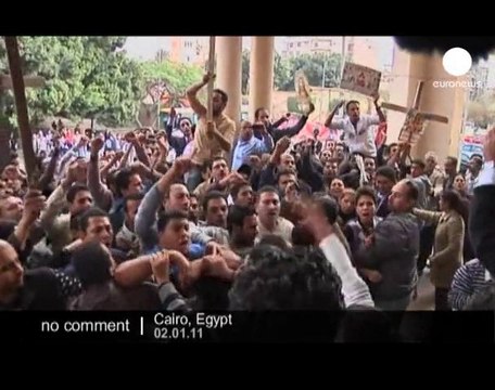 Coptic protest in Egypt - no comment