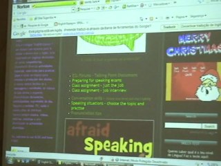 Ana Maria Martins e Sílvia Gonçalves no ticLINGUAS2010