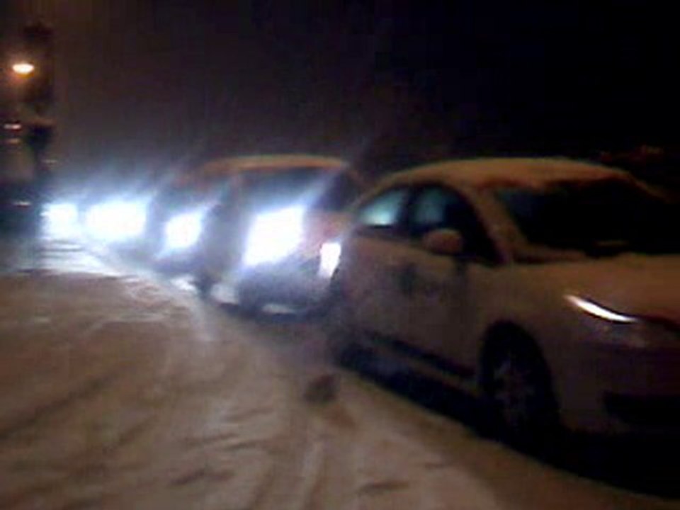 Beauvais  : neige, sortie bouchée à l'hôpital