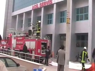 Burdur'da Bir İlk; Hastanede Yangın Tatbikatı Yapıldı