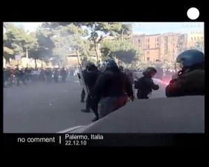 Italie : émeutes étudiantes à Palerme - no comment