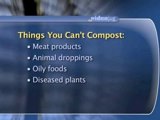 Composting : What should I not compost?
