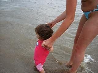 Laly à la plage