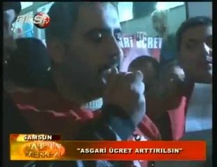 Samsun Temsilciliğimiz insanca yaşayacak asgari ücret için..