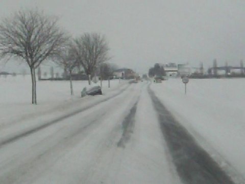 Autour de Beauvais : les congères, un piège à automobilistes