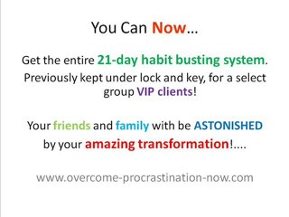 Stop Procrastination, Stop self-sabotage