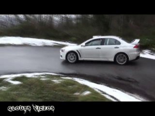 essais pré monte carlo mitsu evo X CARRET