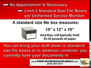 Free Paper Shredding San Diego
