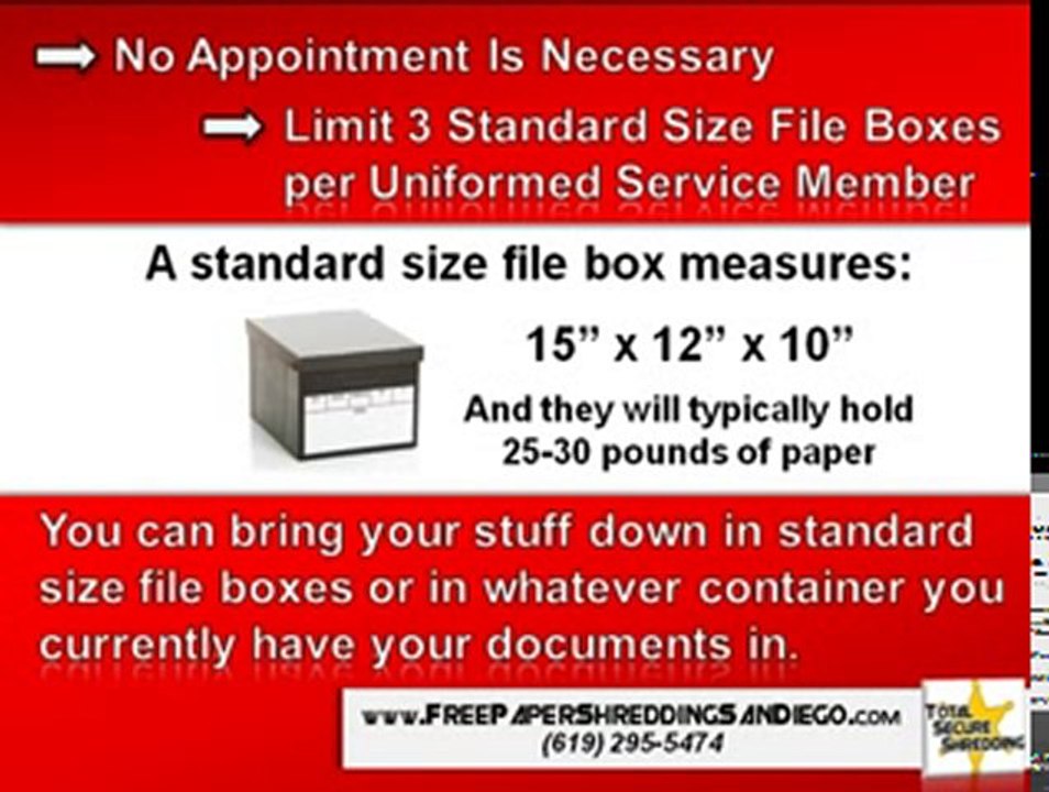 Free Paper Shredding San Diego