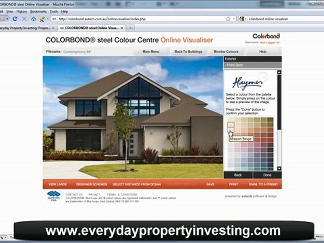 Property Investing Quick Tip – Online property colour visual