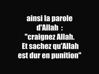 Explication de At Taqwa Allah (la crainte pieuse d'Allah)