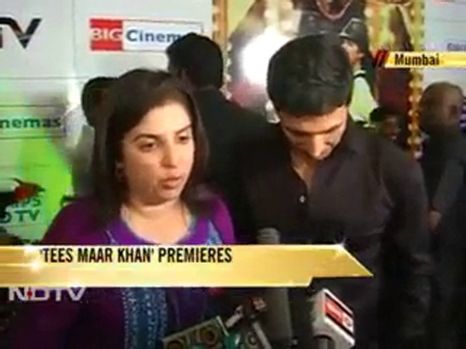 Akshay, Kat at Tees Maar Khan premiere