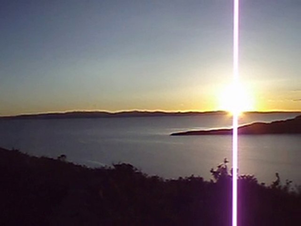 puesta del sol en la isla del sol