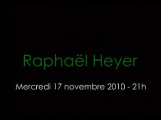 Raphaël Heyer au Standard Café Lausanne