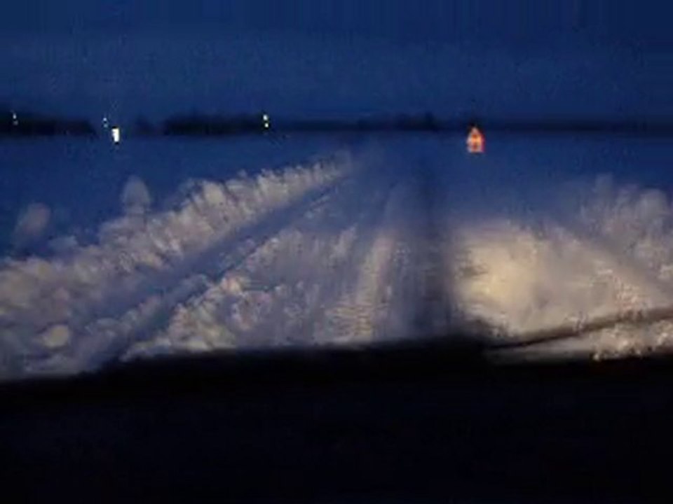 Route en neigé!!!!
