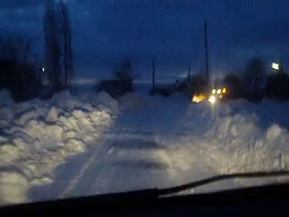 Route en neigé!!!!