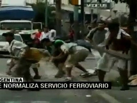 Se normaliza el servicio de trenes en Buenos Aires luego de violentos incidentes