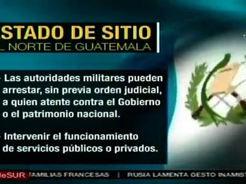 Región de Guatemala en estado de sitio por presencia de narcotraficantes mexicanos