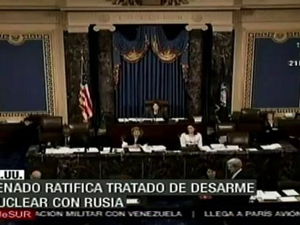 El Senado de EEUU ratifica el tratado de desarme nuclear con Rusia
