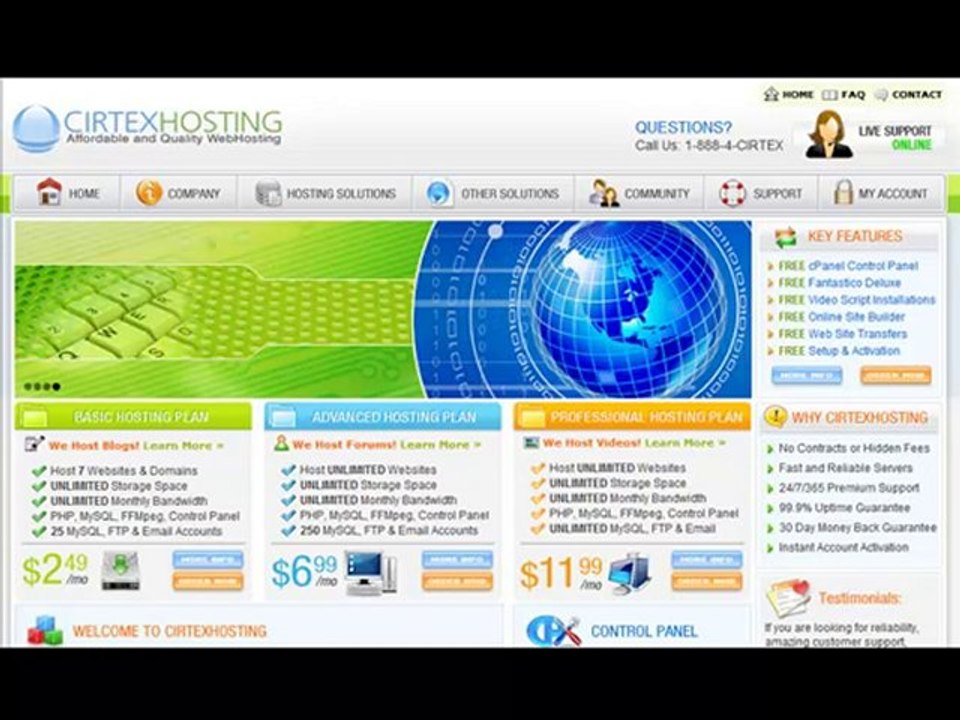 2011 Cirtexhosting Web Hosting Review