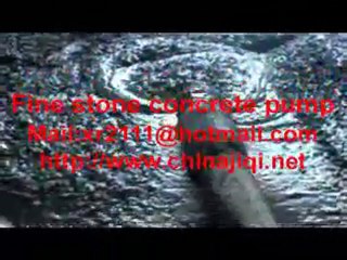 Fine stone concrete pump The Chinese mechanical  dealers