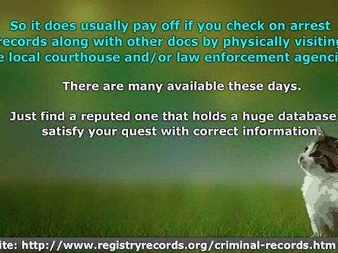 Some Frequently Asked Questions About Checking Arrest Record