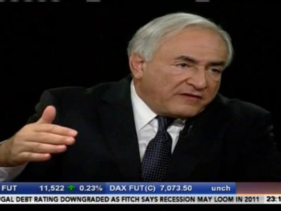 Interview de Dominique Strauss-Kahn par Charlie Rose 1-2