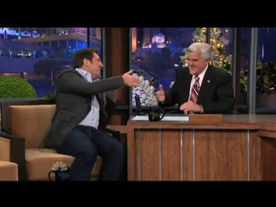 Javier Bardem as SUPERMAN at Jay Leno