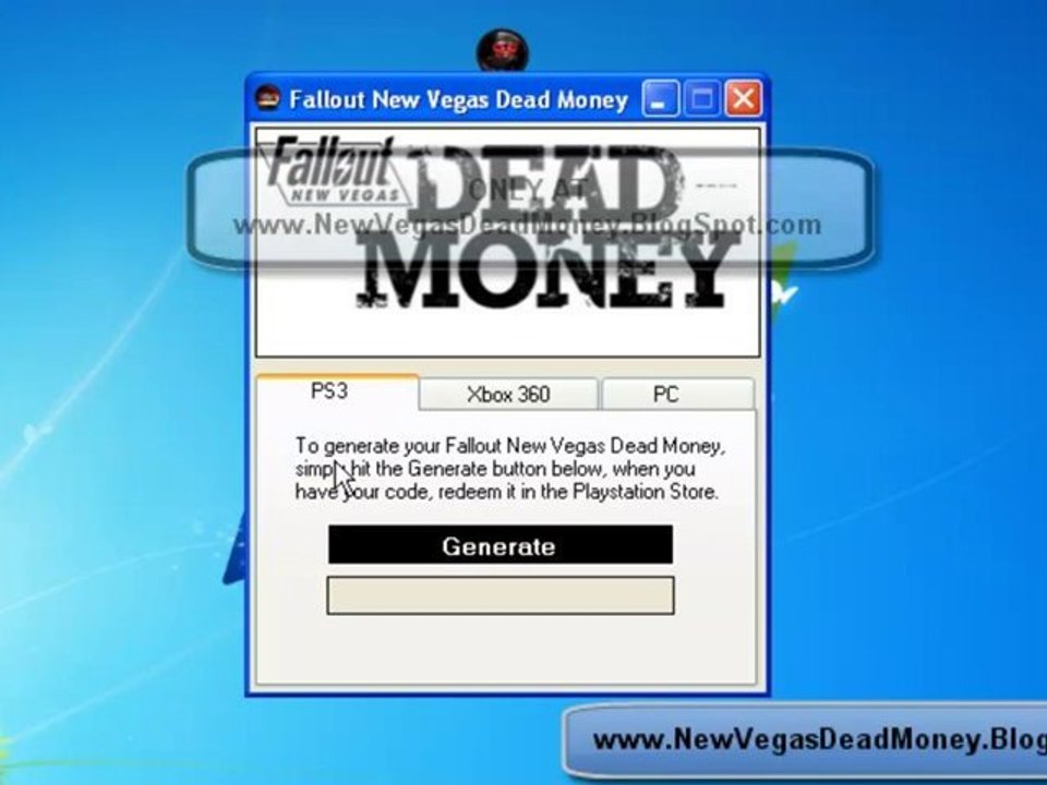 Fallout New Vegas Dead Money DLC Code Generator For Free