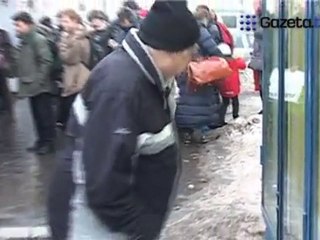 Remont Dworca Wschodniego - kasy w kontenerach