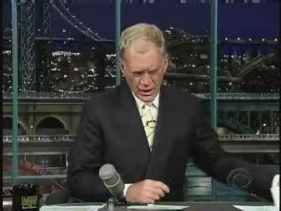 Johnny Depp - Letterman Show (27/7/2006)