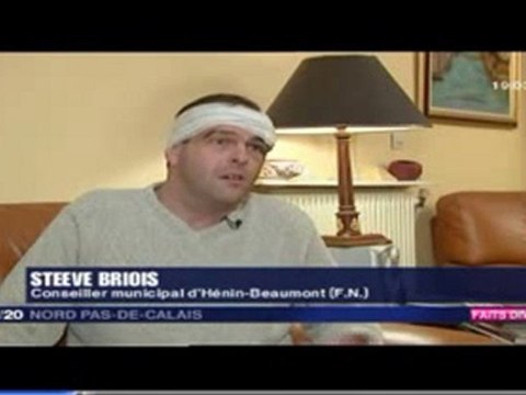 Agression de Steve Briois à Hénin-Beaumont 1er décembre 2010